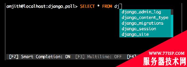 MySQL 智能补全