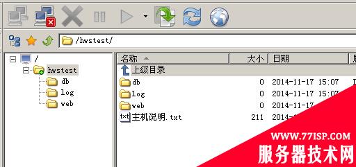 用FlashFXP打开2008下的站点。